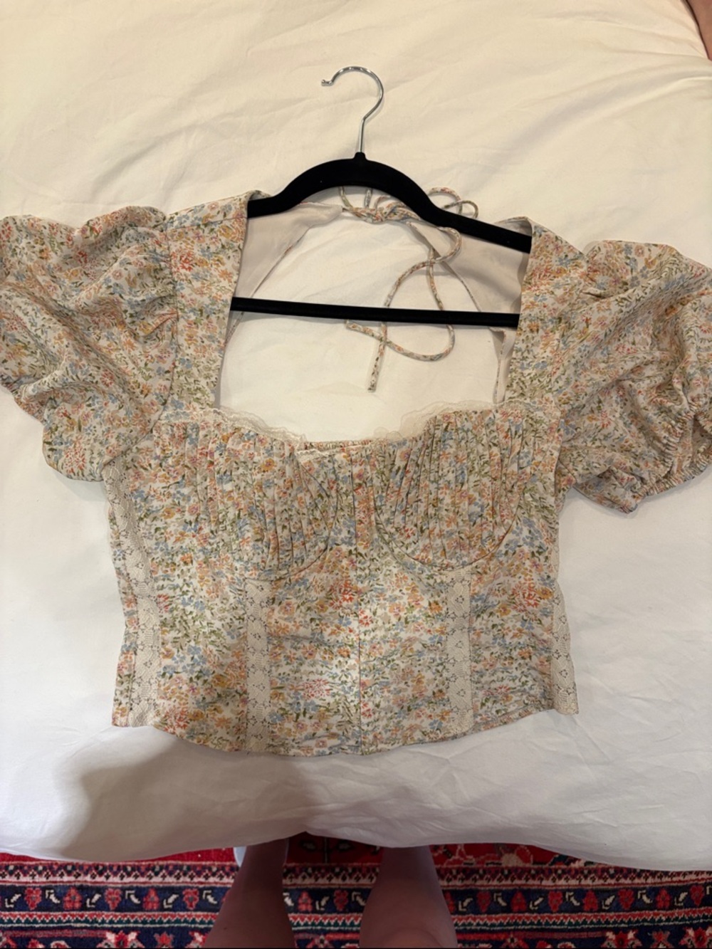 ASTR Floral Corset Top